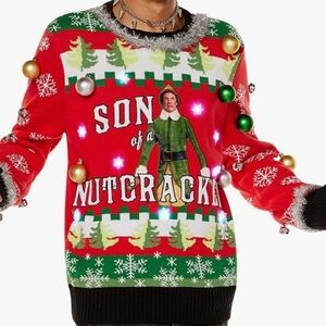 Spencer's Red and Green Festive Sweater The Elf